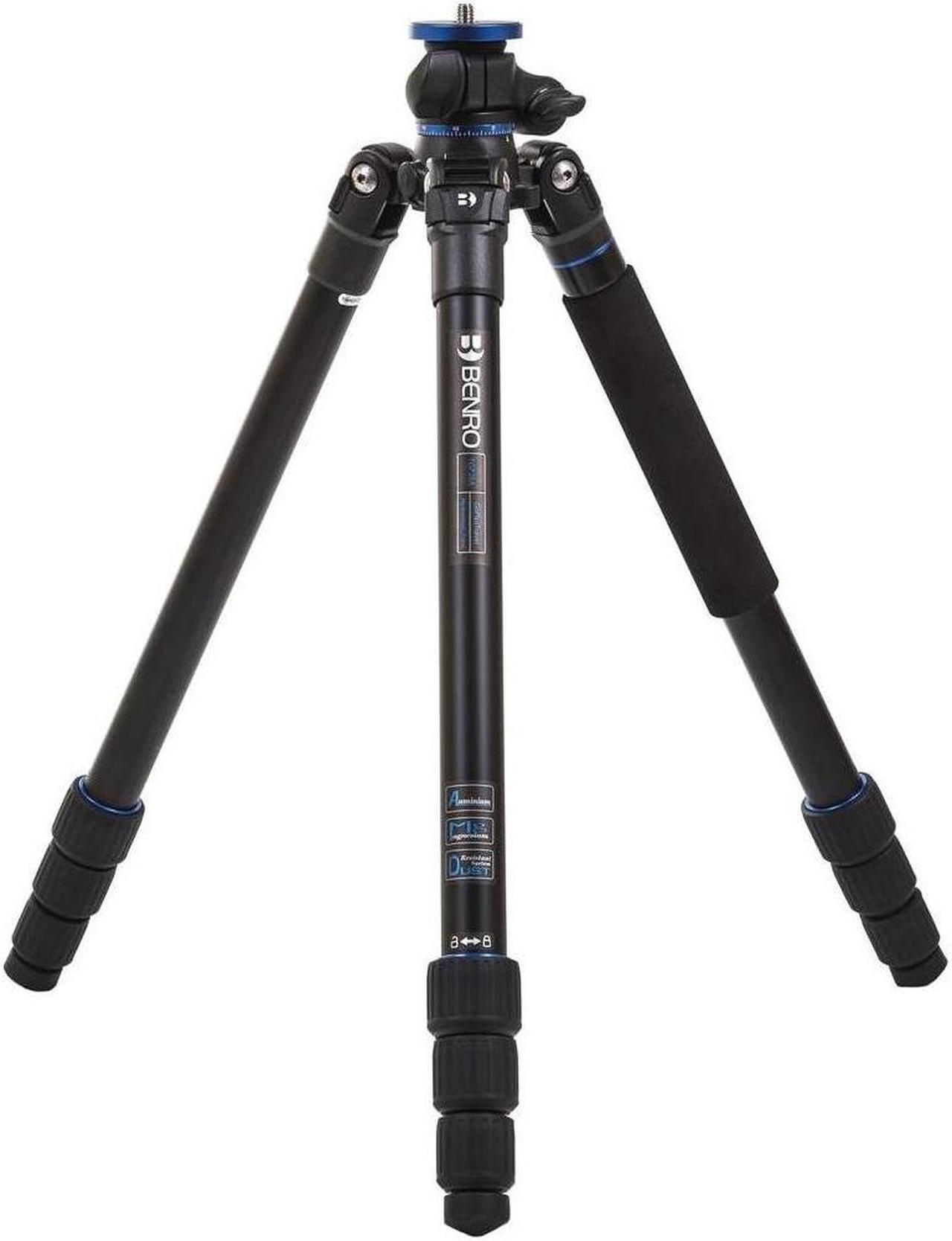 Alt view image 13 of 20 - Benro Go Plus FGP28A 4-Section Al Travel Tripod with Monopod, 65.2" Height