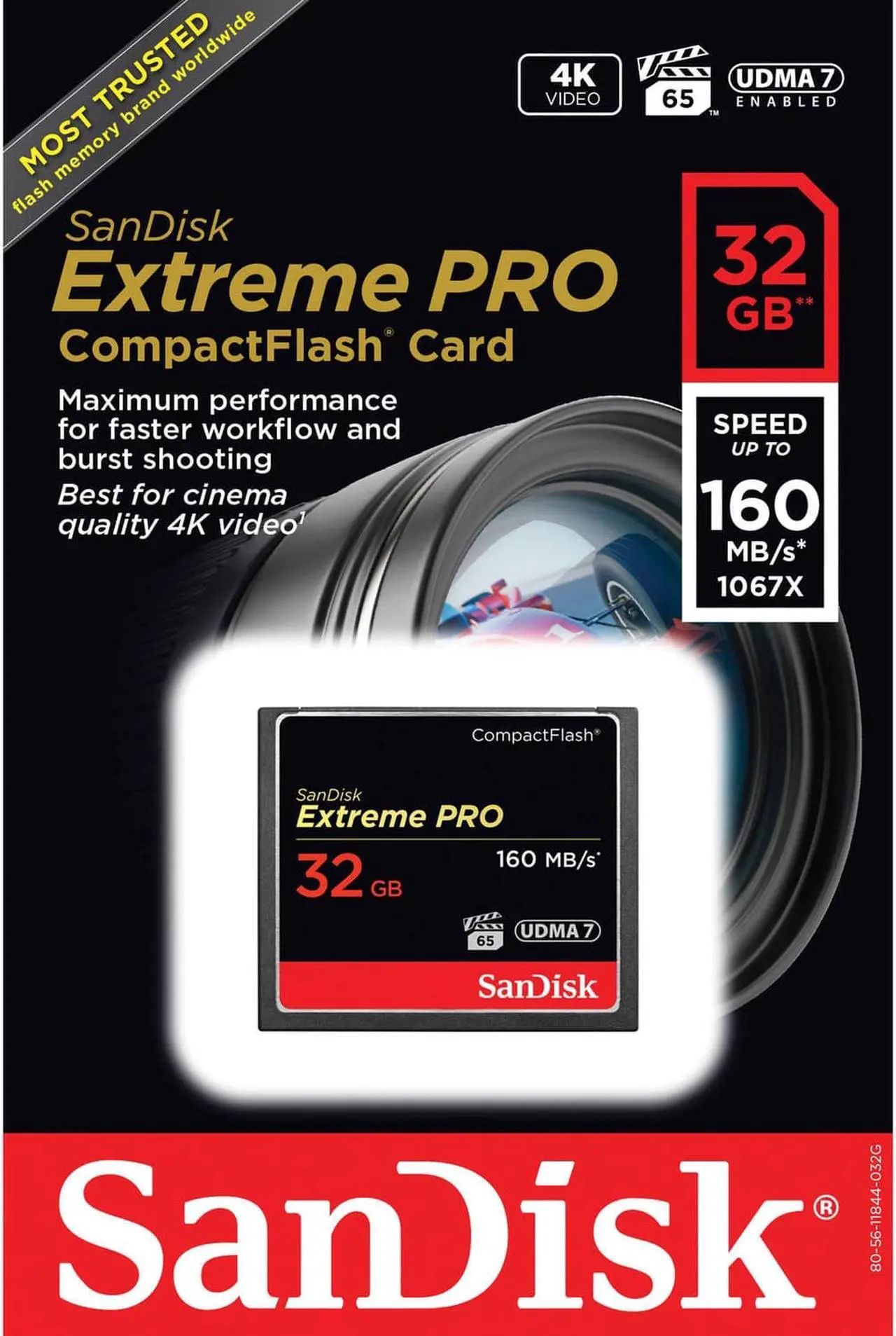 Alt view image 20 of 20 - SANDISK SDCFXPS-032G-A46 32GB Extreme Pro CompactFlash
