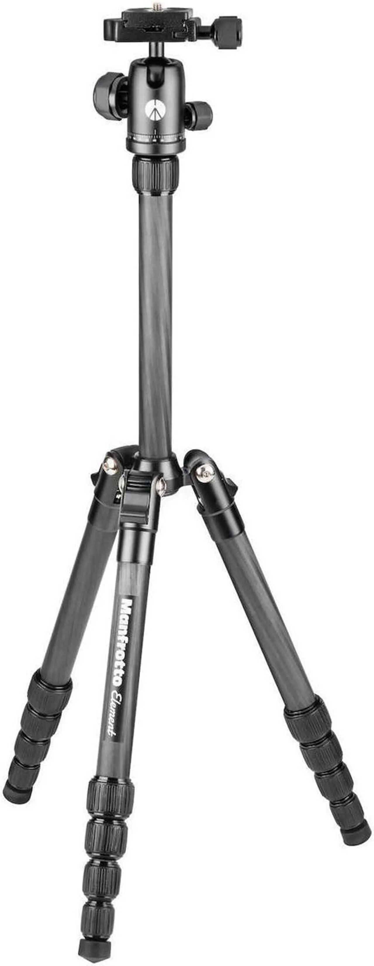 Alt view image 9 of 11 - Manfrotto Element Traveller Small 5-Section Carbon Fiber Tripod with Ball Head