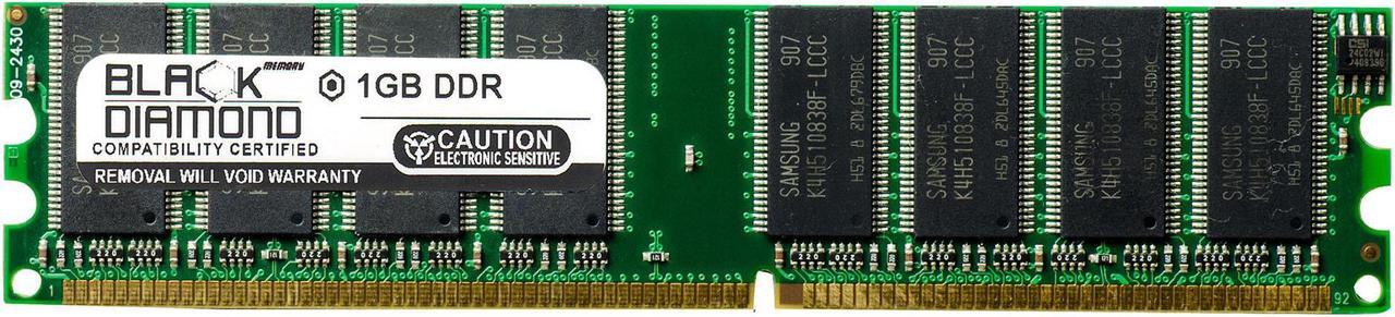 Main image of 1GB RAM Memory for Soltek SL 85 Series SL-85MR3-CL 184pin PC3200 DDR DIMM 400MHz Black Diamond Memory Module Upgrade