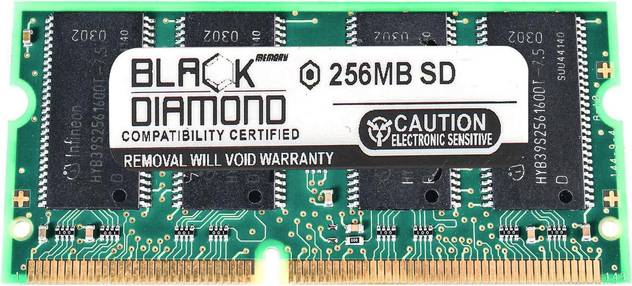 256MB Black Diamond Memory Module for Lenovo ThinkPad X30 2673 SDRAM SO-DIMM 144pin PC133 133MHz Upgrade