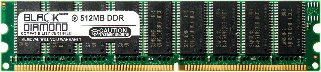 512MB RAM Memory for ABS Others Conquest Server 1800 184pin PC3200 DDR ECC UDIMM 400MHz Black Diamond Memory Module Upgrade