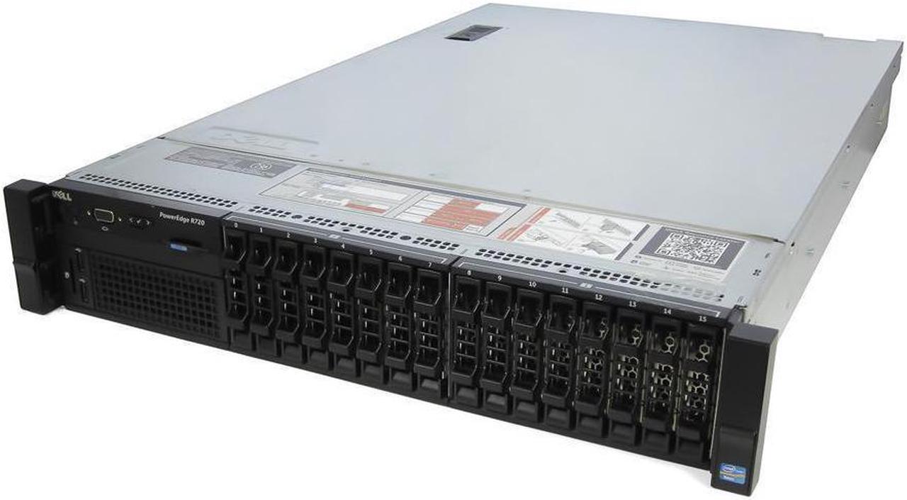 Main image of Dell PowerEdge R720 16B Server 2x E5-2690 2.9GHz 16-Cores 384GB DDR3 4x 600GB 10K 2.5" HDD Perc H310 Mini