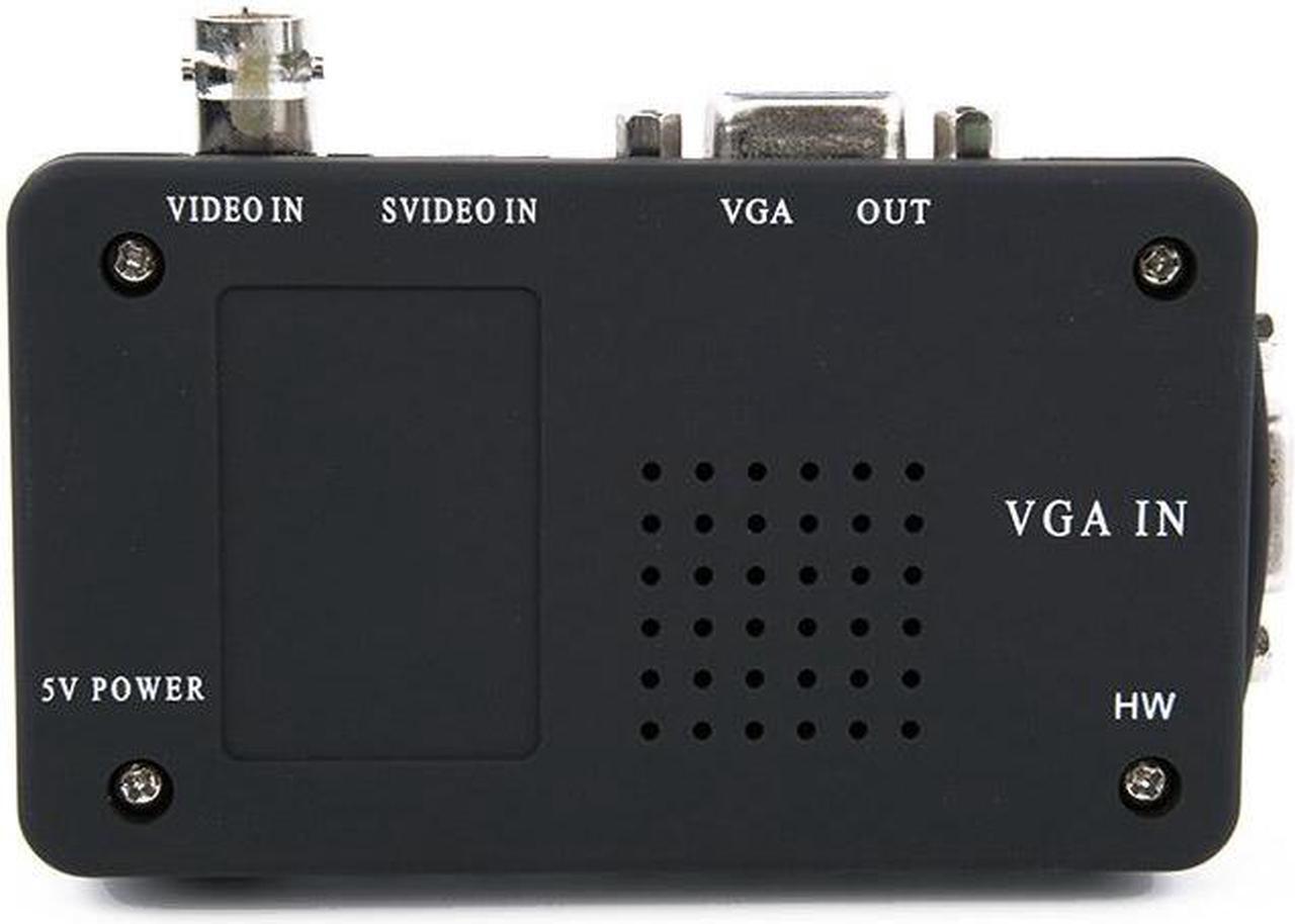Alt view image 5 of 6 - Mini BNC To VGA  Converter TV RCA Composite S-Video AV In To PC VGA LCD Out Converter Adapter Switch Box