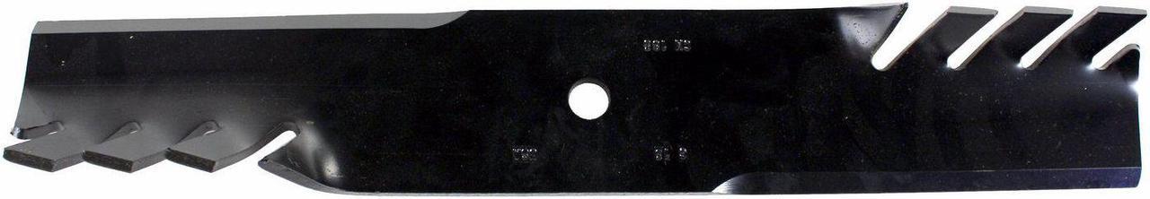 Alt view image 2 of 7 - USA Mower Blades (3) CMB185BP Toothed Extra High Lift Blade Fits Bobcat® 11211102 272254302 32022A WM132022 Length 18 in. Width 3 in. Thickness .250 in. Center Hole 5/8 in. 36 in. and 52 in. Deck
