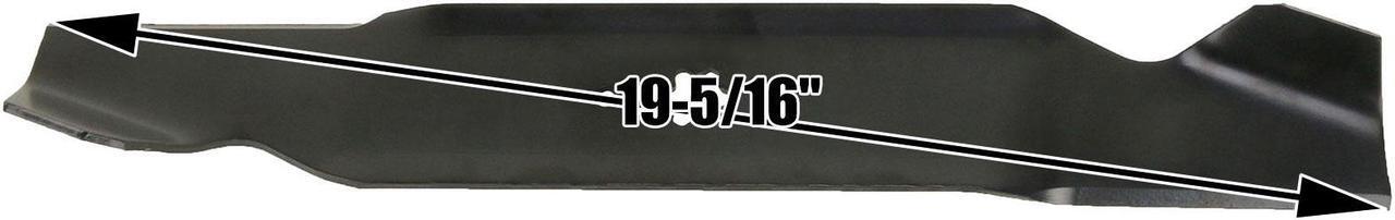 Alt view image 3 of 7 - (6) USA Mower Blades® Standard Medium Lift for Troy Bilt® 942-0610 942-0610A