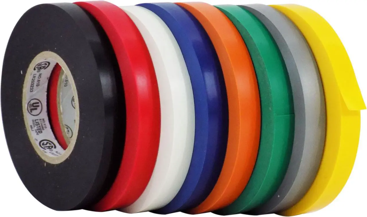 Main image of WOD EL-766AW Professional Grade Electrical Tape General Purpose Rainbow UL/CSA listed core: 1/2 inch X 66 ft - Use At No More Than 600V & 176F (Pack of 8)