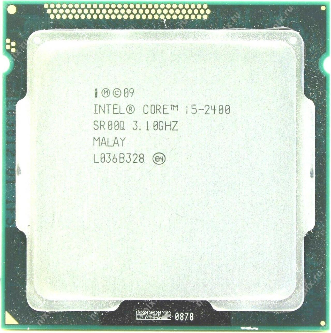 Intel Core i5-2400 - Core i5 2nd Gen Sandy Bridge Quad-Core 3.1GHz (3.4GHz Turbo Boost) LGA 1155 95W Intel HD Graphics 2000 Desktop Processor - BX80623I52400