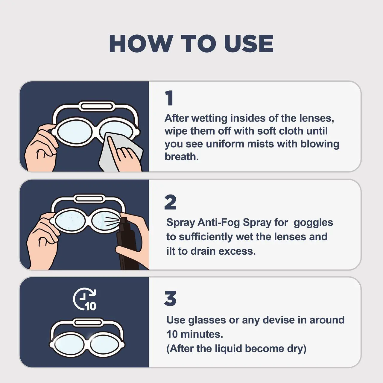 Alt view image 7 of 7 - VIEW OK Premium Anti-Fog Spray for Swimming Goggle, Diving Masks and Snorkeling Masks; Lasting at least one day, No eye irritation, Odorless (1.35 Fl. Oz)