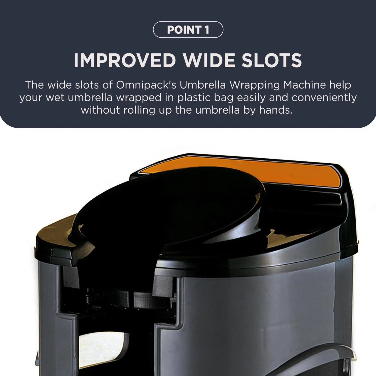 Alt view image 4 of 7 - Automatic Wet Umbrella Wrapper Packing Machine, Bags Dispenser Holder