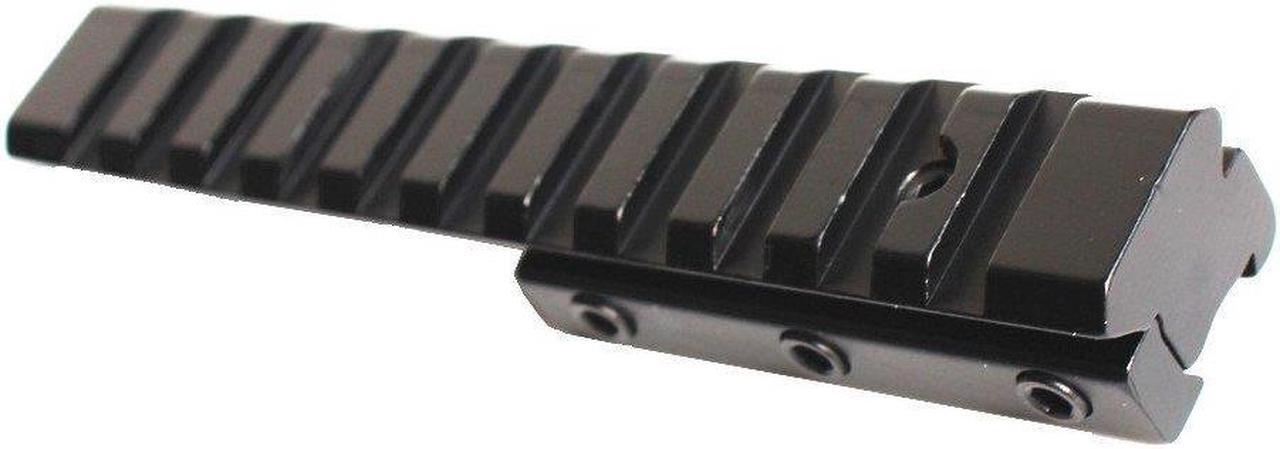 Alt view image 2 of 5 - Tactical 4.9IN/12.5cm Length Dovetail 11mm to 20mm Weaver Picatinny Rail Adapter Scope Mount Base Hunting Rifle Gun Mount Accessory