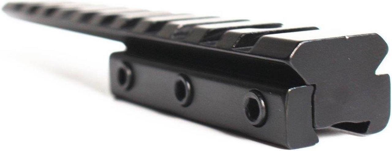 Alt view image 3 of 5 - Tactical 4.9IN/12.5cm Length Dovetail 11mm to 20mm Weaver Picatinny Rail Adapter Scope Mount Base Hunting Rifle Gun Mount Accessory