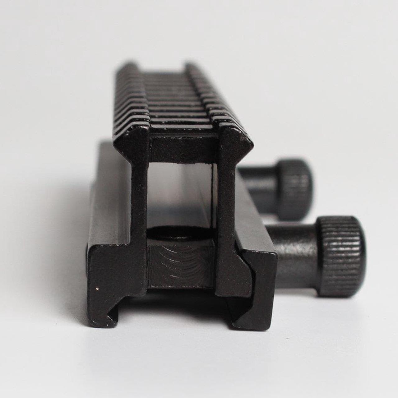Alt view image 4 of 4 - Tactical Hunting Riser 1 Inch 1" Scope Sight Mount Picatinny Weaver Rail Airsoft Rifle Gun Mount Accessory Flashlight Mount Base