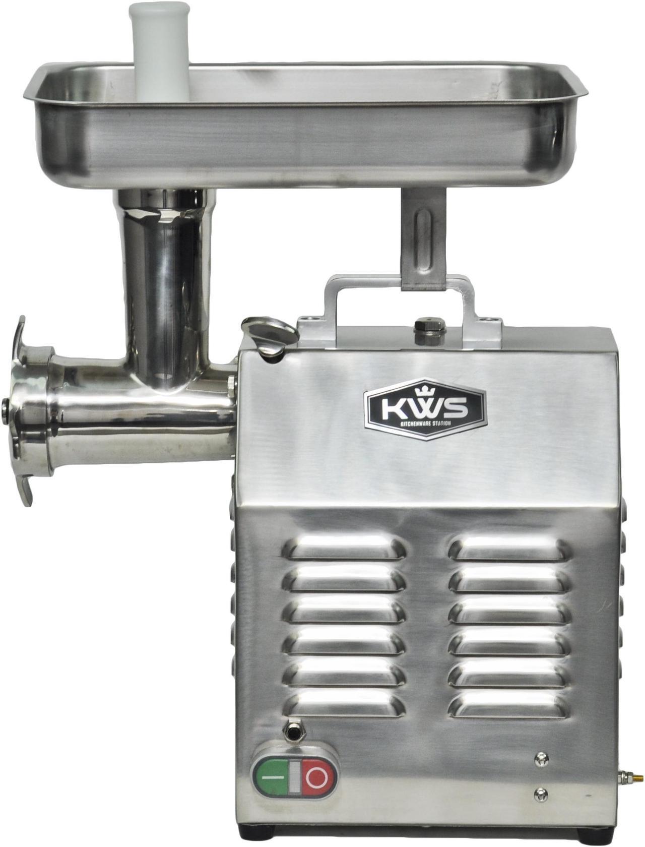 Alt view image 2 of 3 - KWS TC-12 Commercial 765W 1HP Electric Meat Grinder Stainless Steel Meat Grinder for Restaurant/deli/ Home