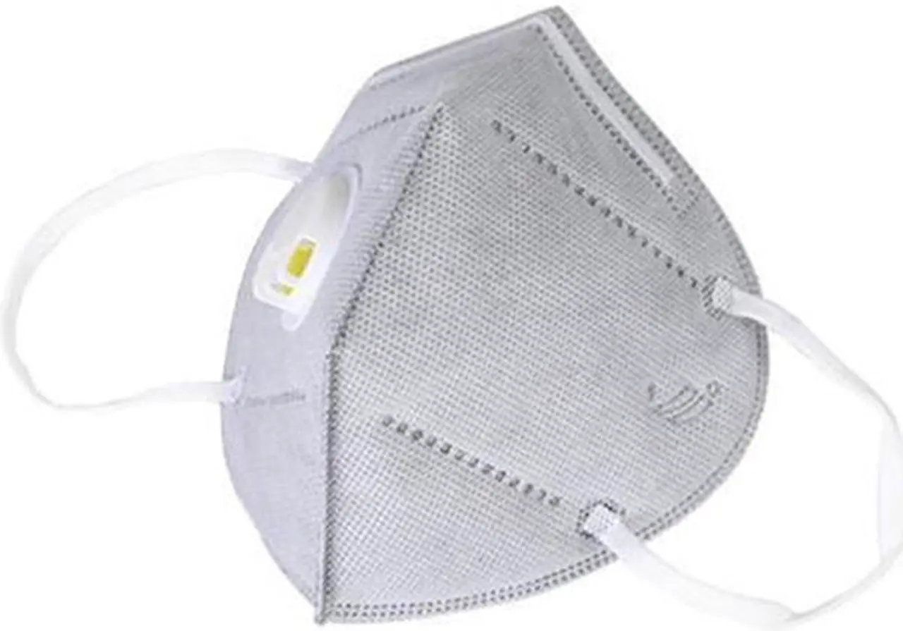 Alt view image 2 of 7 - 15PCS Reusable KN95 Mask 6-layers - Valved Face Mask Air Anti-Dust / Anti-Fog Mouth Respirator Windproof PM 2.5 Gray
