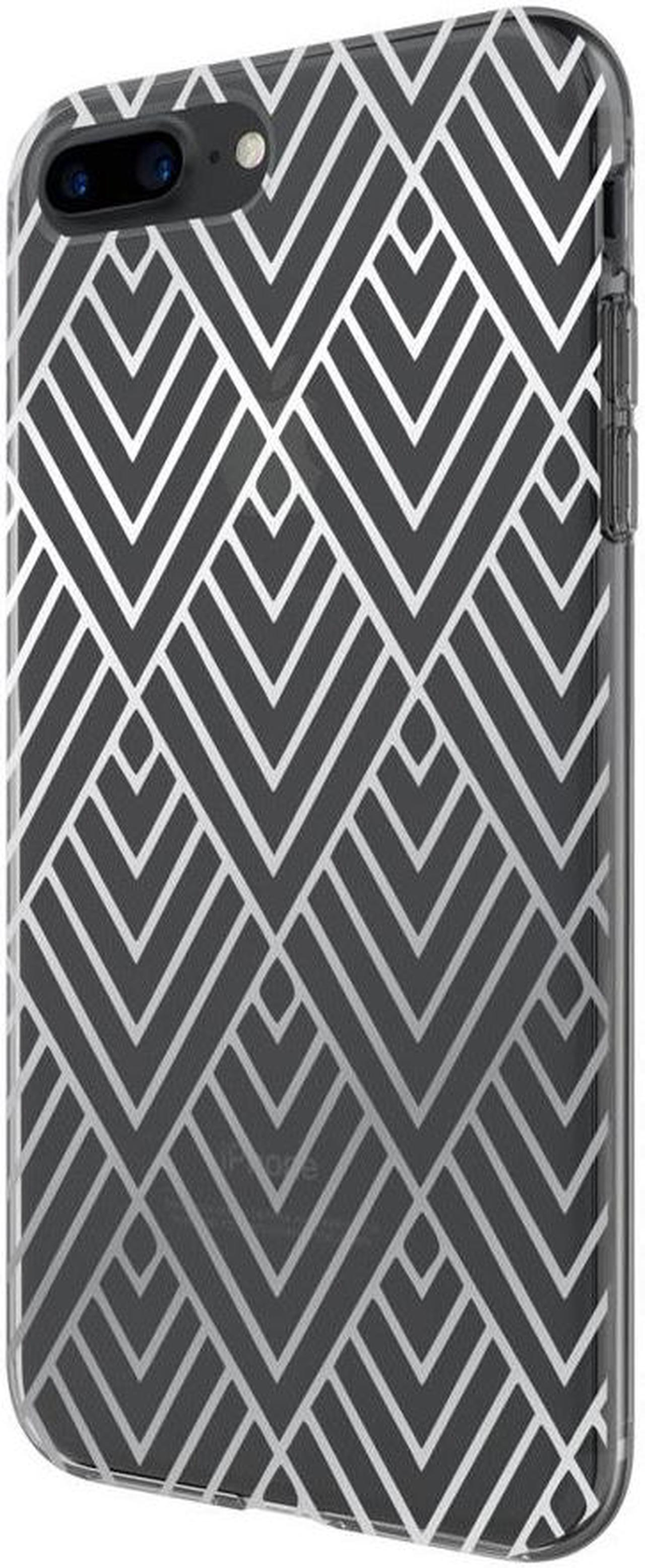 Alt view image 2 of 9 - Incipio Design Series Case for Apple iPhone 6 Plus / 6S Plus / 7 Plus / 8 Plus (Silver Prism)