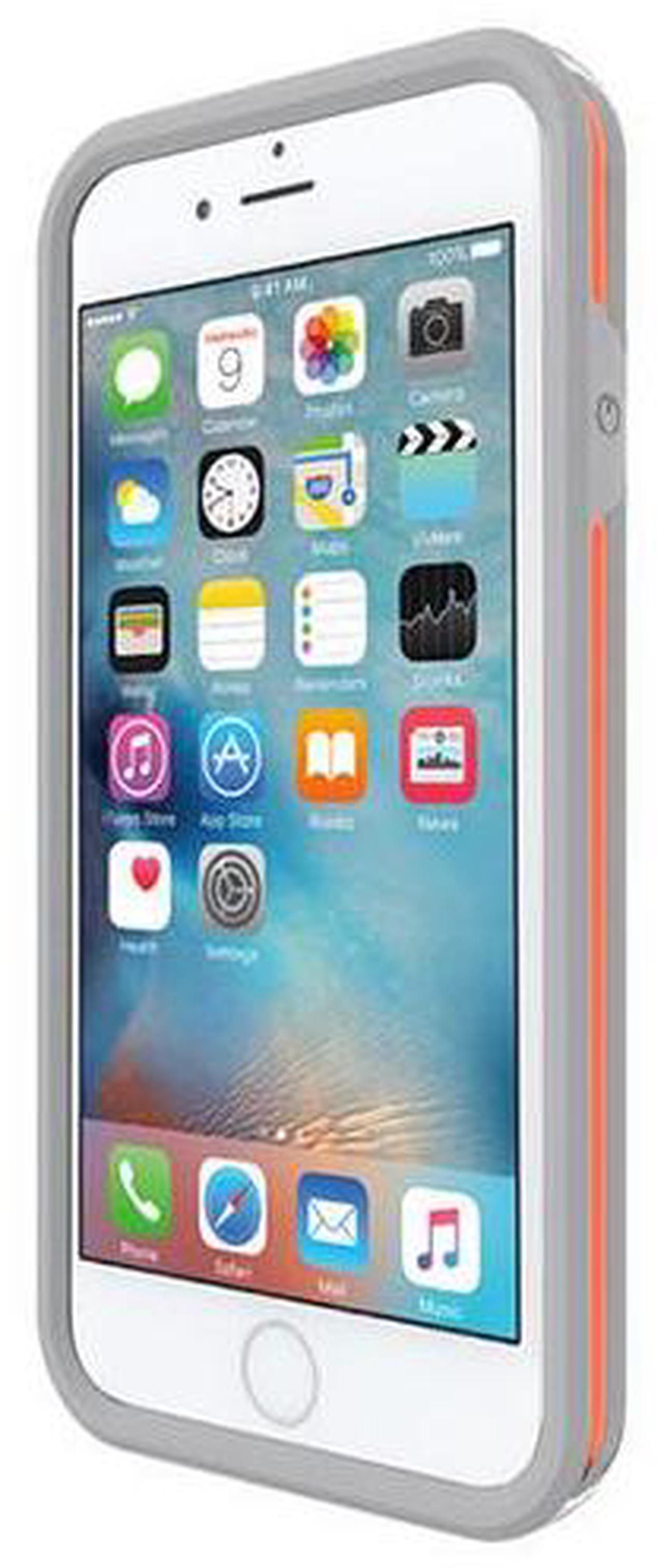 Alt view image 6 of 7 - Incipio [Performance] Series Level 4 Carrying Case (Holster) for iPhone 6, iPhone 6S - White, Orange
