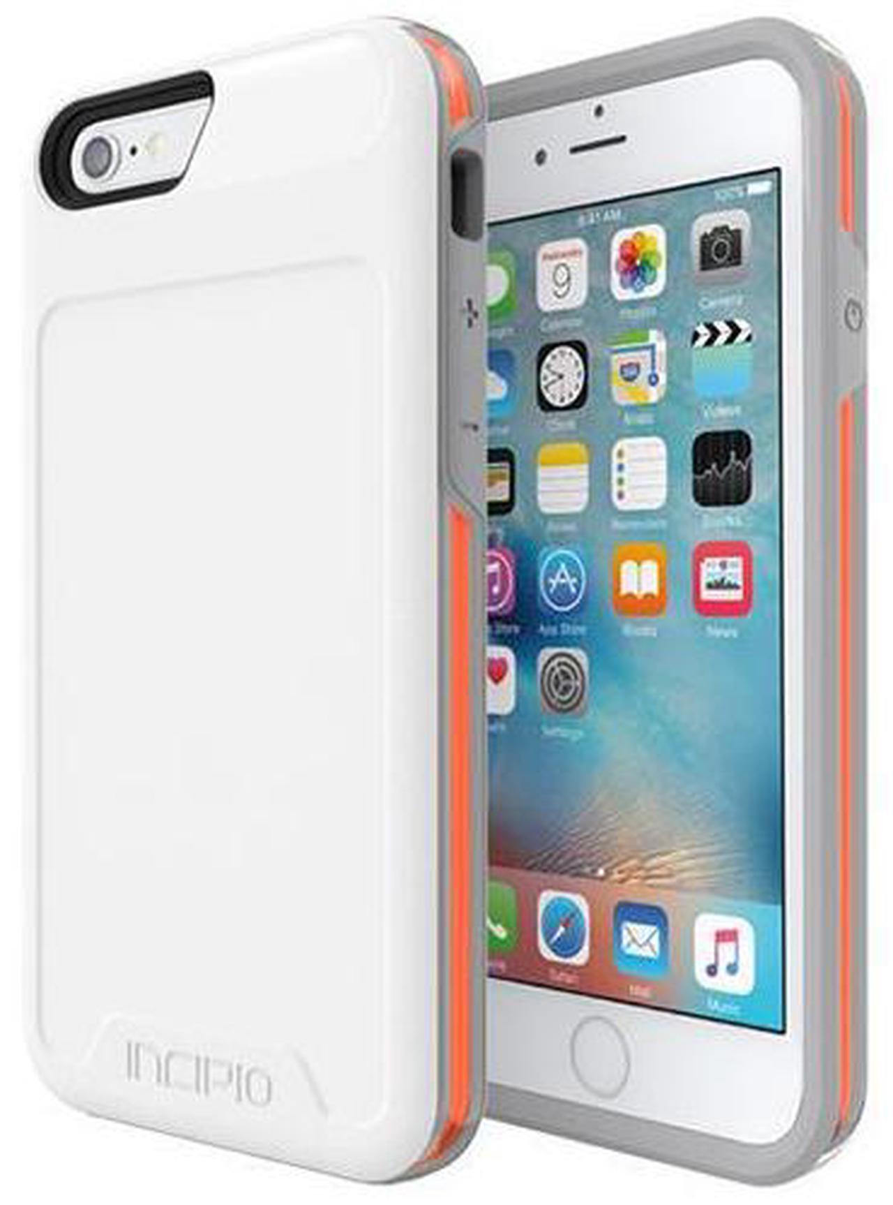 Alt view image 4 of 7 - Incipio [Performance] Series Level 4 Carrying Case (Holster) for iPhone 6, iPhone 6S - White, Orange