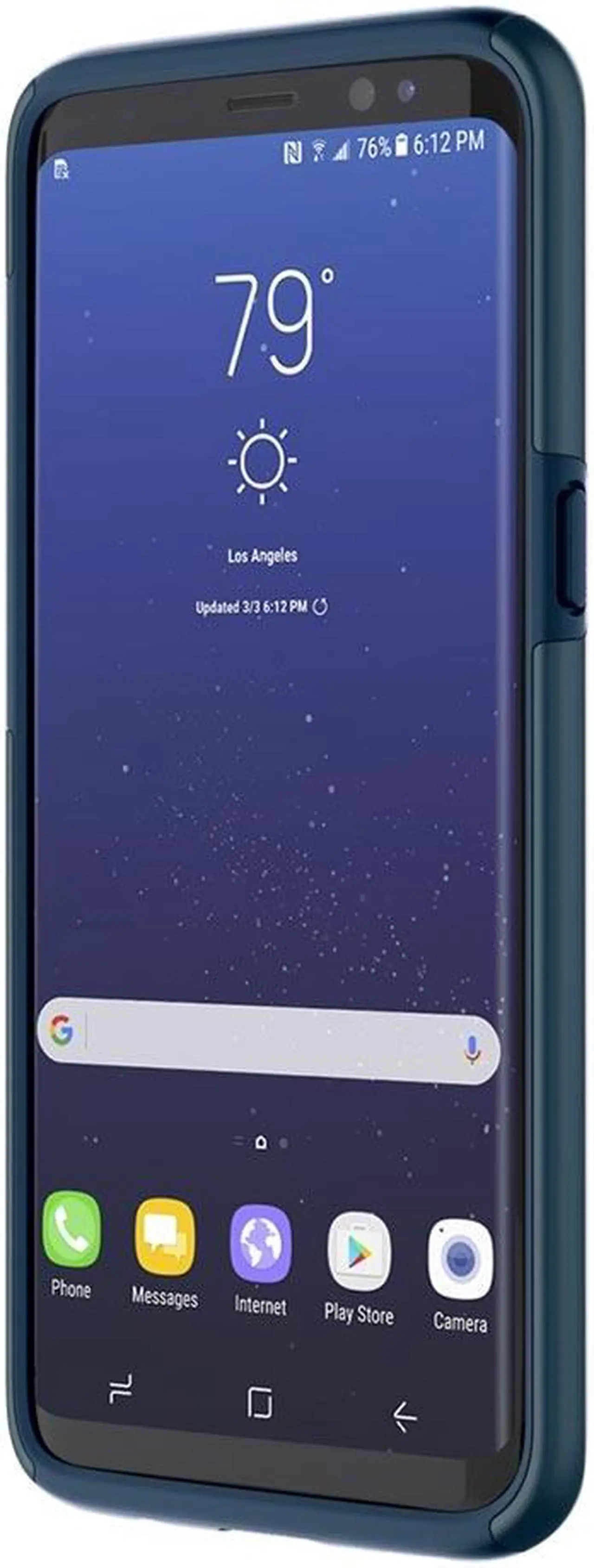 Alt view image 3 of 13 - Incipio DualPro Deep Navy Case for Galaxy S8+ SAMCS15752