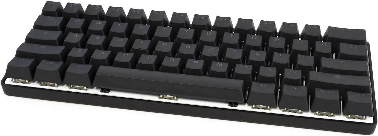 Alt view image 2 of 5 - Vortex New POK3R Black Case RGB LED 60% Double Shot PBT (Cherry MX Silent Red) Mechanical Keyboard