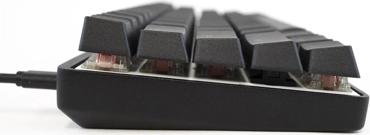 Alt view image 5 of 5 - Vortex New POK3R Black Case RGB LED 60% Double Shot PBT (Cherry MX Silent Red) Mechanical Keyboard