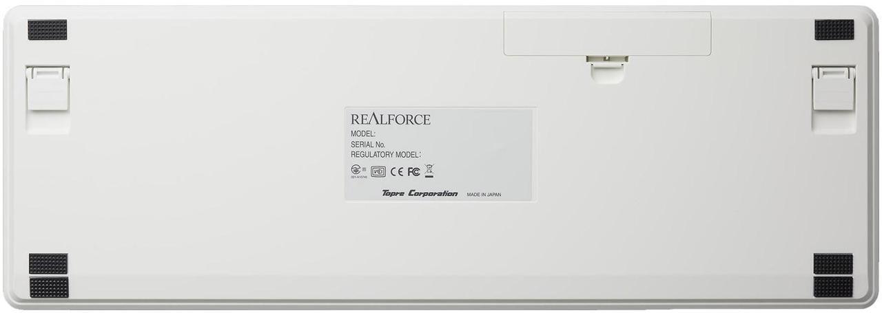 Alt view image 3 of 5 - Topre Corporation Realforce R3 White Wireless Keyboard Topre Silent 45g