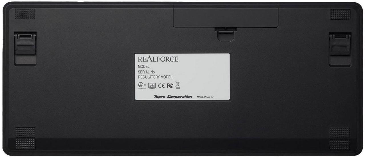 Alt view image 3 of 6 - Topre Corporation Realforce R3 TKL Black Wireless Keyboard Topre Silent 45g