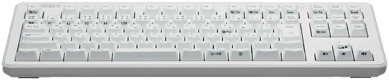 Alt view image 2 of 6 - Topre Corporation Realforce R3 TKL White Wireless Keyboard Topre Silent 45g