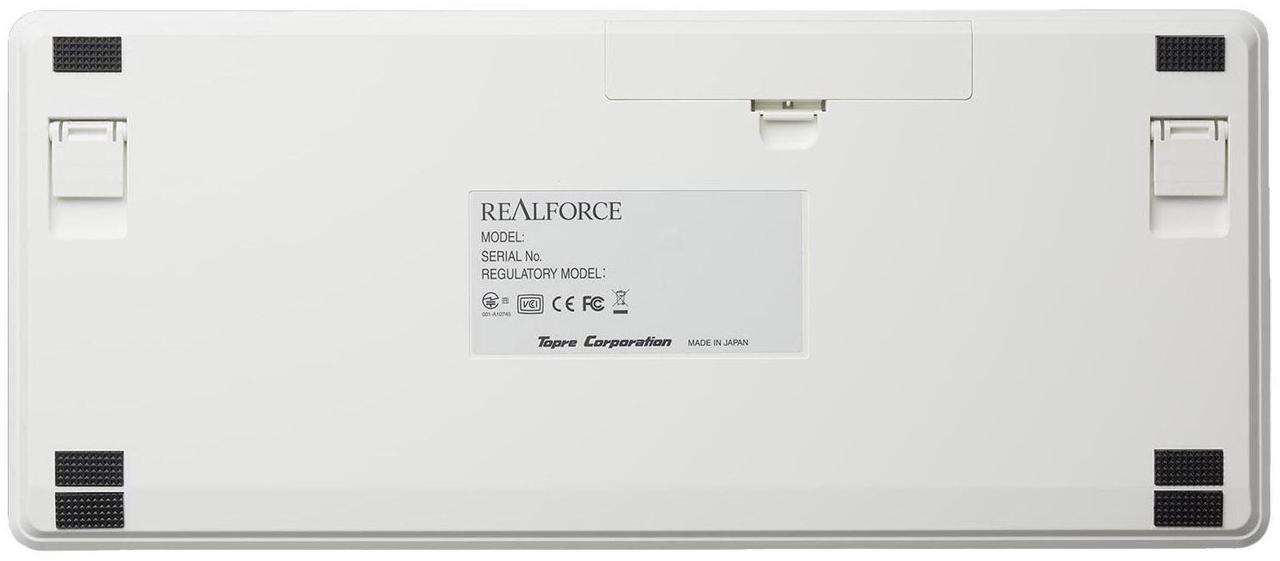 Alt view image 4 of 6 - Topre Corporation Realforce R3 TKL White Wireless Keyboard Topre Silent 45g
