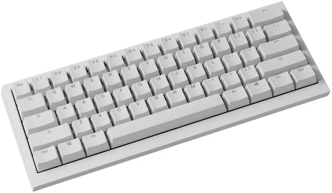 Alt view image 2 of 7 - Ducky One X Mini White 60% Inductive Keyboard