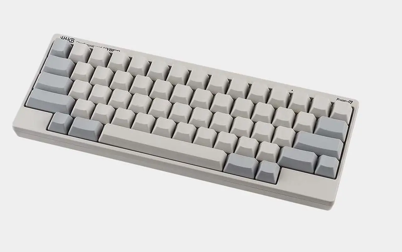 Alt view image 5 of 8 - Fujitsu Happy Hacking Keyboard Professional Hybrid Type-S (Compact, White, 45G, Blank Keycaps, Silent Keys) (CG01000-297101)