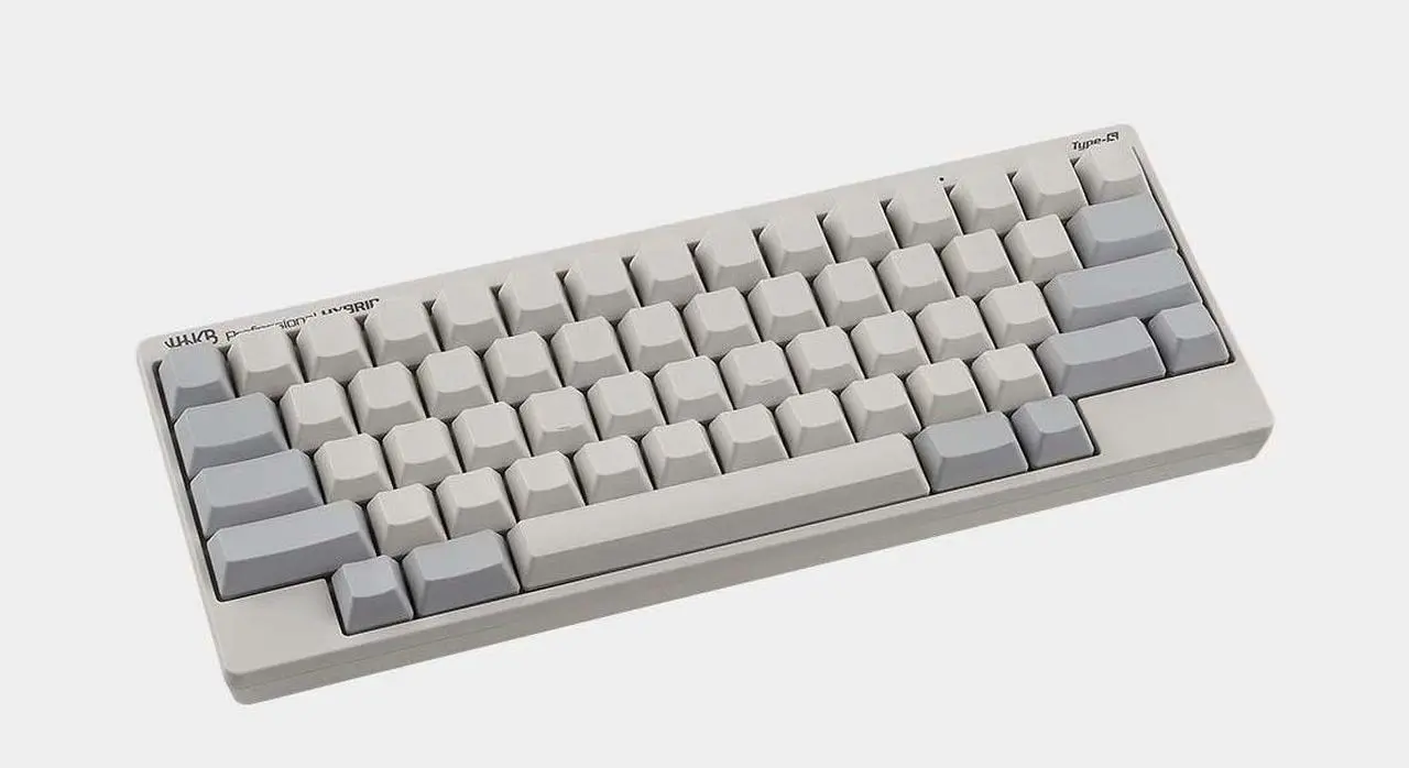 Alt view image 8 of 8 - Fujitsu Happy Hacking Keyboard Professional Hybrid Type-S (Compact, White, 45G, Blank Keycaps, Silent Keys) (CG01000-297101)