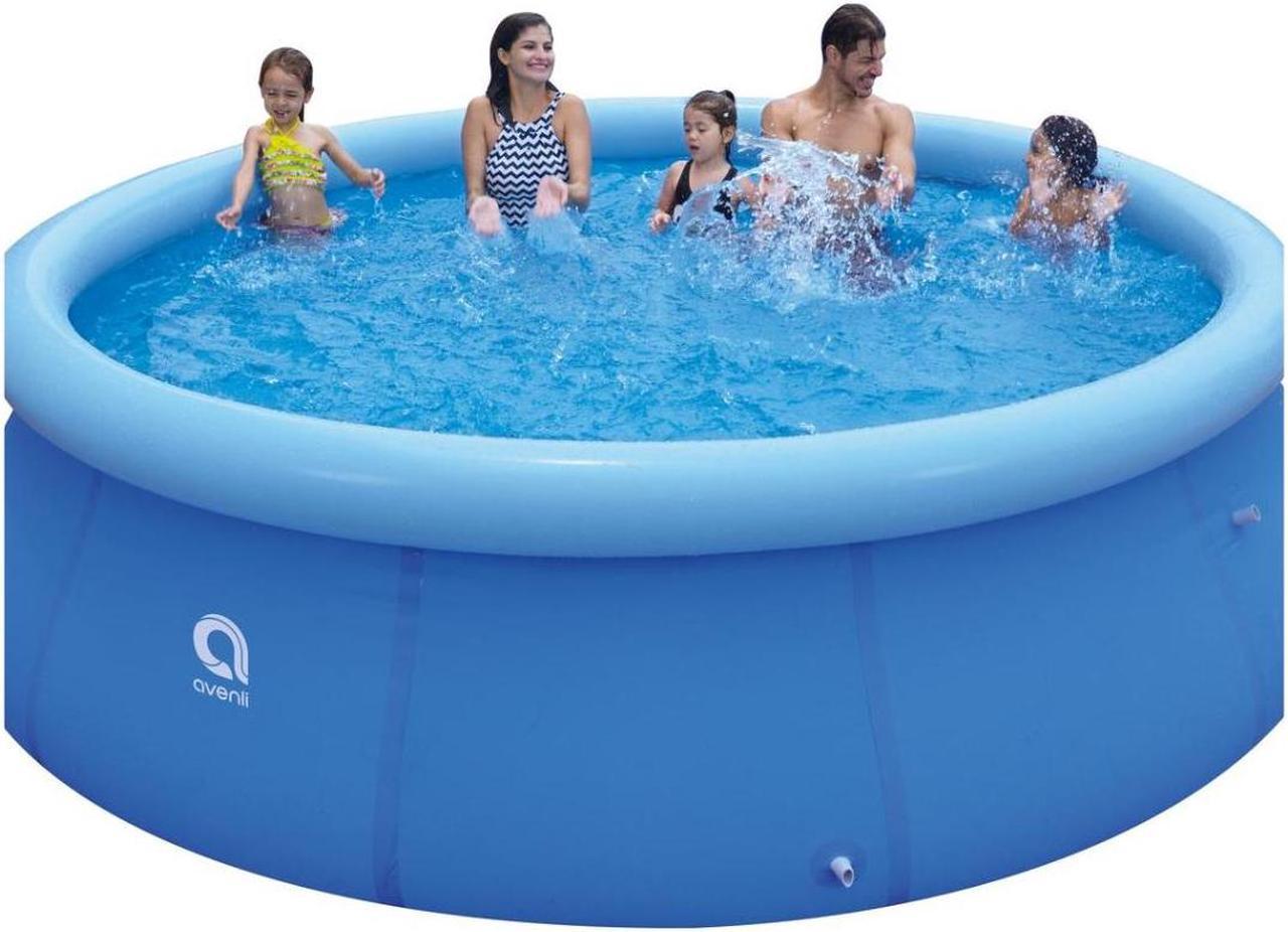 Avenli Family Inflatable Swimming Pool | Outdoor Above Ground Pool |Inflatable Pool for Kids and Adults| Backyard Family Pool | 9.8ft x 2.5ft