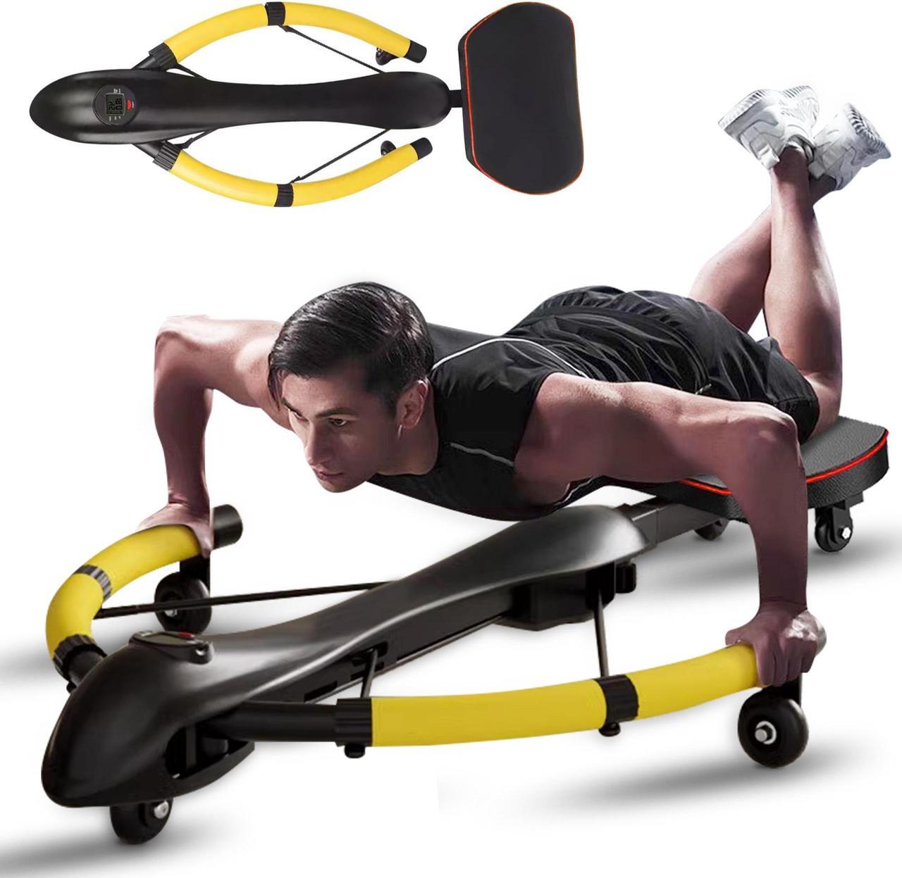 IMFit PowerArc Abdominal Machine | Adjustable Resistance Levels | Ergonomic Design | Compact and Portable | Multi-Functional Core Workout Machine | LCD Display | Three-Gear Intensity Adjustment