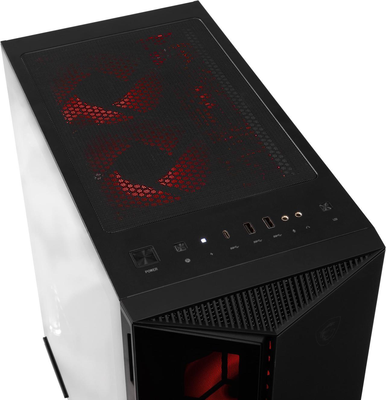 Alt view image 3 of 6 - MSI GUNGNIR 110R - Intel Core Ultra 7-265KF 20 core 5.4GHz - Geforce RTX 5080 - 2TB HDD + 2TB NVMe SSD - 128GB DDR5(4X32GB) - 1000W - Windows 11 Liquid Cooled Gaming Desktop PC WiFi RGB