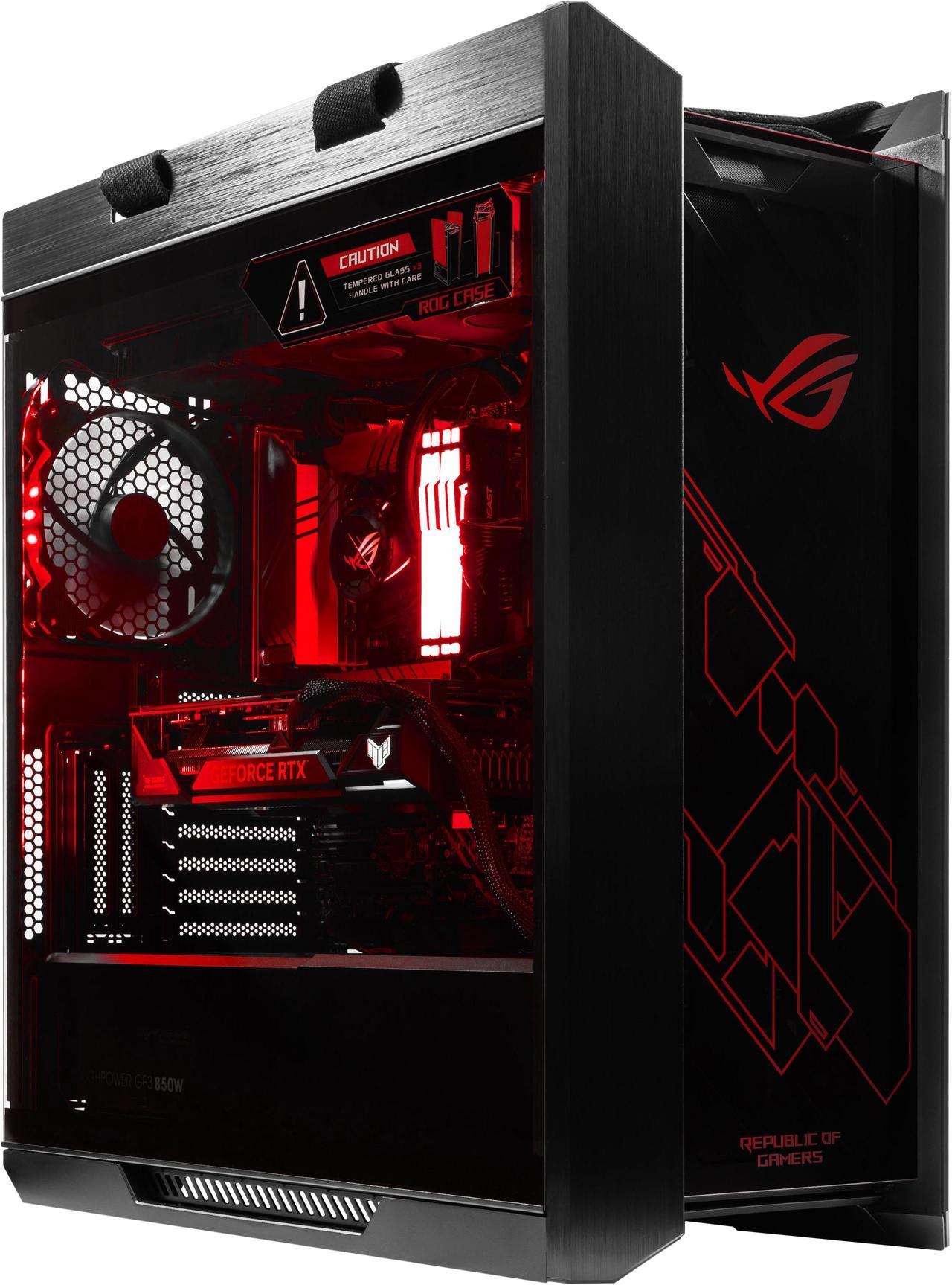 Main image of ROG Strix Helios GX601 LIQUID COOLED AMD 12 - Ryzen 9-7900X 4.70GHz - NVIDIA GeForce RTX 4060Ti 8GB - X670 Chipset - 2TB HDD + 1TB NVMe SSD - 32GB DDR5(2X16GB) - 750W - Windows 11 Gaming PC