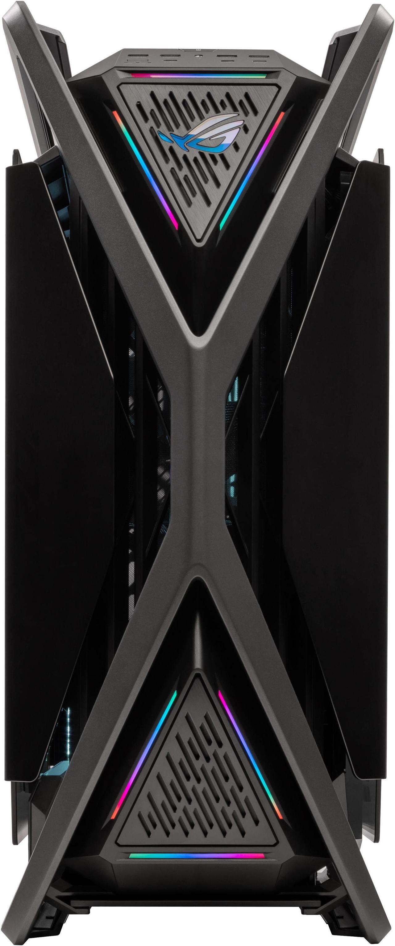 Alt view image 2 of 7 - ASUS ROG GR701 - AMD Ryzen 7-9700X 8 core 3.8 GHz - AMD Radeon RX 9070 XT - 2TB HDD + 1TB NVMe SSD - 64GB DDR5(2X32GB) - 850W - Windows 11 Liquid Cooled Gaming Desktop PC WiFi RGB