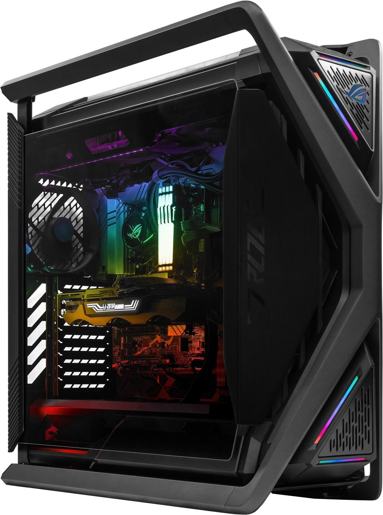 Main image of ASUS ROG GR701 - AMD Ryzen 7-9700X 8 core 3.8 GHz - AMD Radeon RX 9070 XT - 2TB HDD + 1TB NVMe SSD - 64GB DDR5(2X32GB) - 850W - Windows 11 Liquid Cooled Gaming Desktop PC WiFi RGB