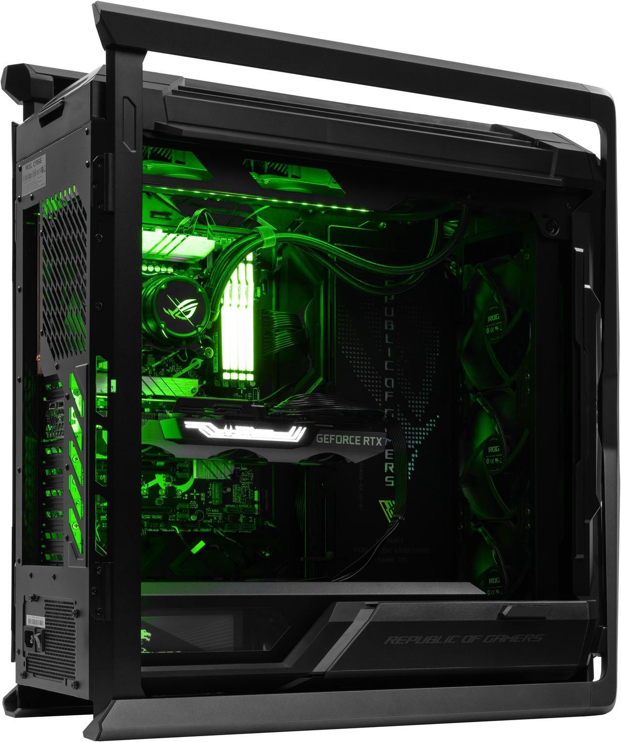 Alt view image 5 of 7 - ASUS ROG GR701 - AMD Ryzen 7-9700X 8 core 3.8 GHz - AMD Radeon RX 9070 XT - 2TB HDD + 1TB NVMe SSD - 64GB DDR5(2X32GB) - 850W - Windows 11 Liquid Cooled Gaming Desktop PC WiFi RGB