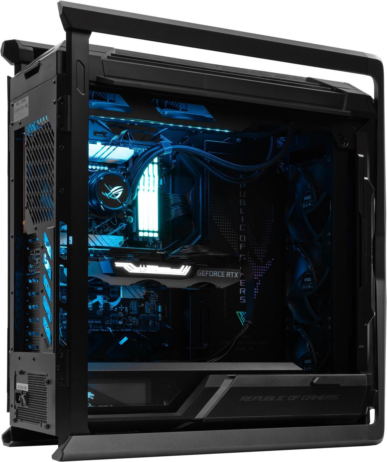 Alt view image 6 of 7 - ASUS ROG GR701 - AMD Ryzen 7-9700X 8 core 3.8 GHz - AMD Radeon RX 9070 XT - 2TB HDD + 1TB NVMe SSD - 64GB DDR5(2X32GB) - 850W - Windows 11 Liquid Cooled Gaming Desktop PC WiFi RGB