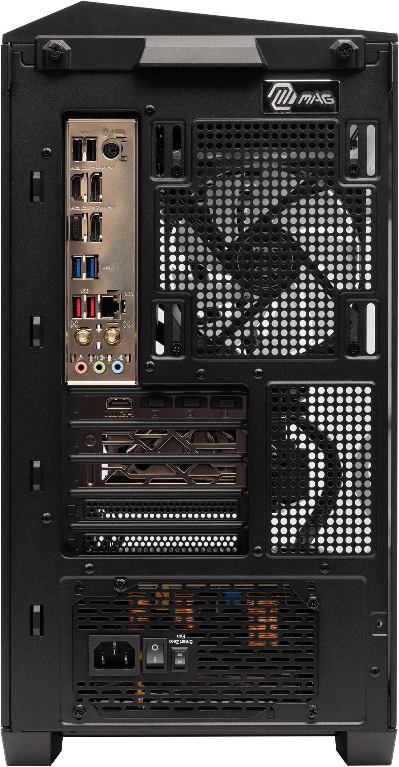 Alt view image 4 of 5 - MSI MAG PANO M100R - AMD Ryzen 7-9800X3D 16 core 4.7GHz - Geforce RTX 5080 - 2TB NVMe SSD - 64GB DDR5(2X32GB) - 1000W - Windows 11 Liquid Cooled Gaming Desktop PC WiFi RGB