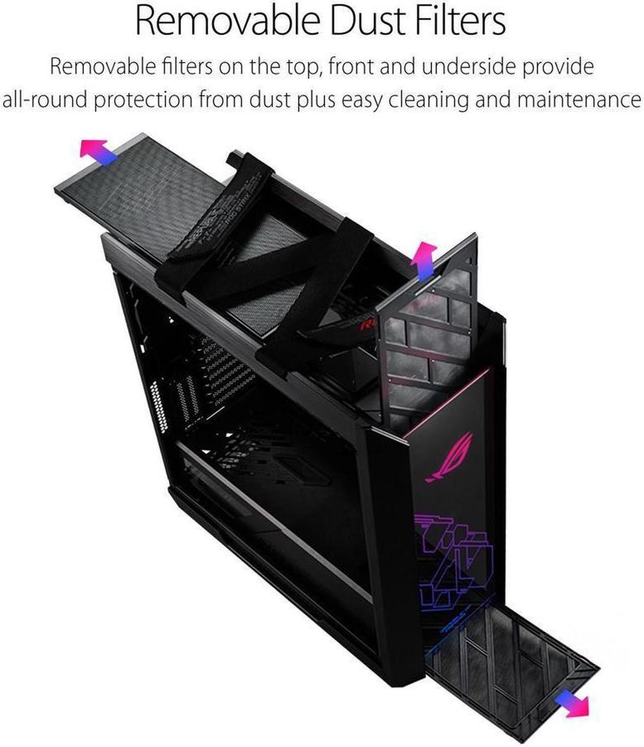 Alt view image 3 of 6 - ROG Strix Helios GX601 LIQUID COOLED Intel 24 - i9-13900KF 3.00GHz - NVIDIA GeForce RTX 4060Ti 8GB - Z690 Chipset - 2TB HDD + 2TB NVMe SSD - 64GB DDR5(2X32GB) - 750W - Windows 11 Gaming PC