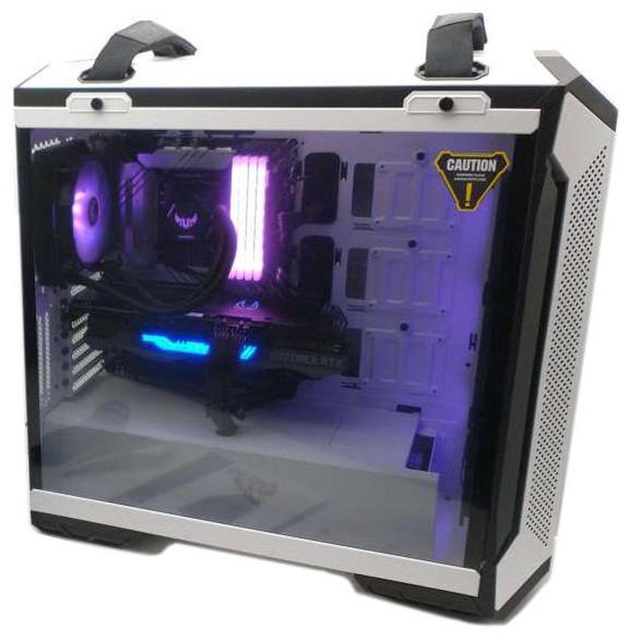 Alt view image 2 of 4 - ASUS TUF GT501 White - Intel Core Ultra 7-265KF 20 core 5.4GHz - Geforce RTX 5070 Ti - 2TB HDD + 2TB NVMe SSD - 32GB DDR5(2X16GB) - 850W - Windows 11 Liquid Cooled Gaming Desktop PC WiFi RGB