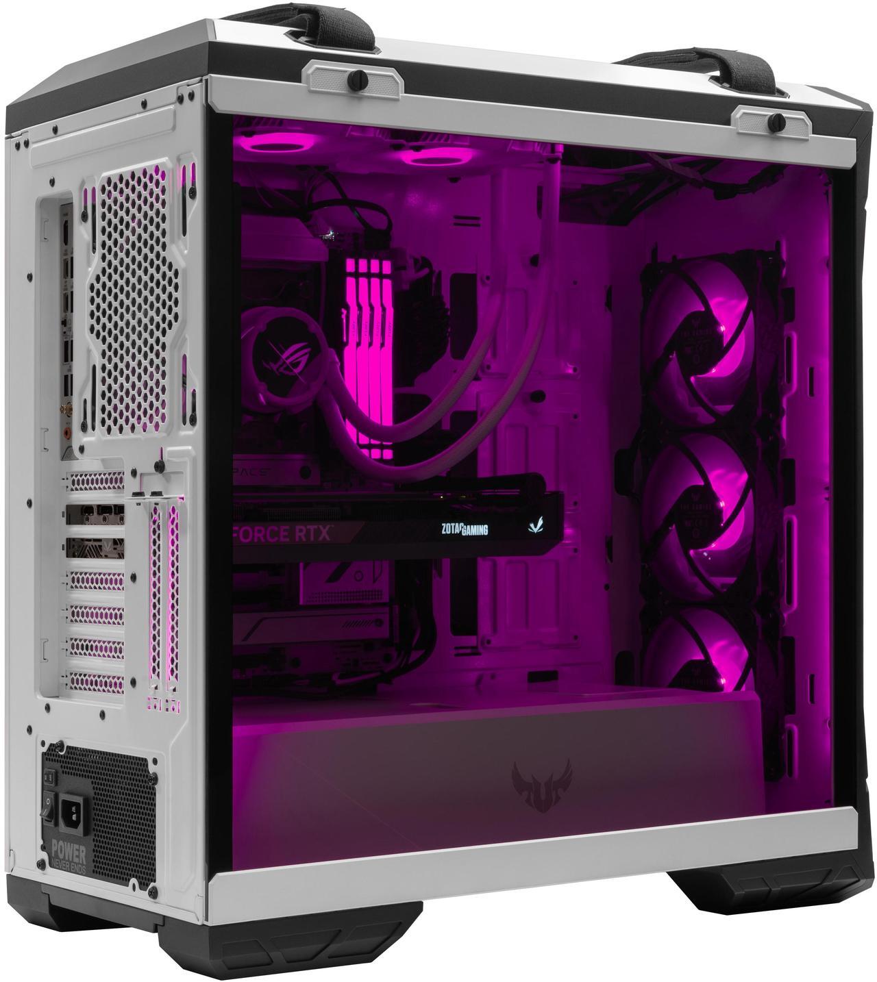Alt view image 2 of 5 - ASUS TUF GT501 White - AMD Ryzen 9-9950X 16 core 4.3GHz - AMD Radeon RX 9070 - 2TB HDD + 2TB NVMe SSD - 128GB DDR5(4X32GB) - 850W - Windows 11 Liquid Cooled Gaming Desktop PC WiFi RGB