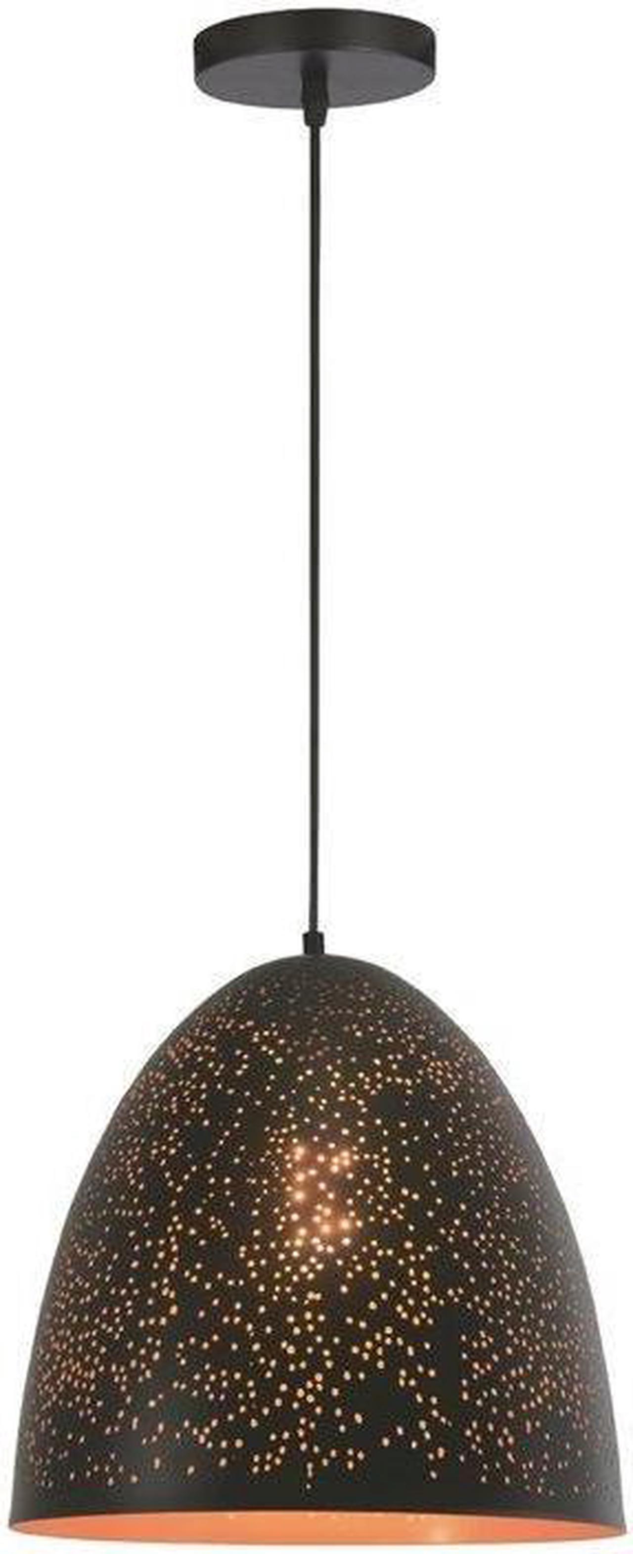 Xtricity - Pendant Light, 11.81 '' Width, From The Ashford Collection, Black and Gold