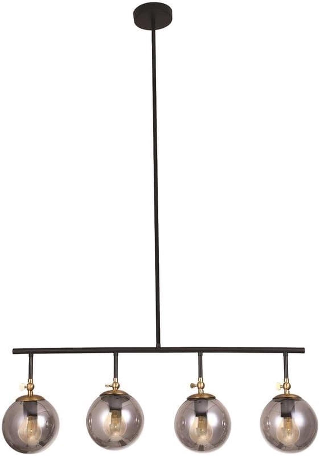 Xtricity - 4 Head Pendant Lights, 11 '' Height, From Bolton Collection, Black