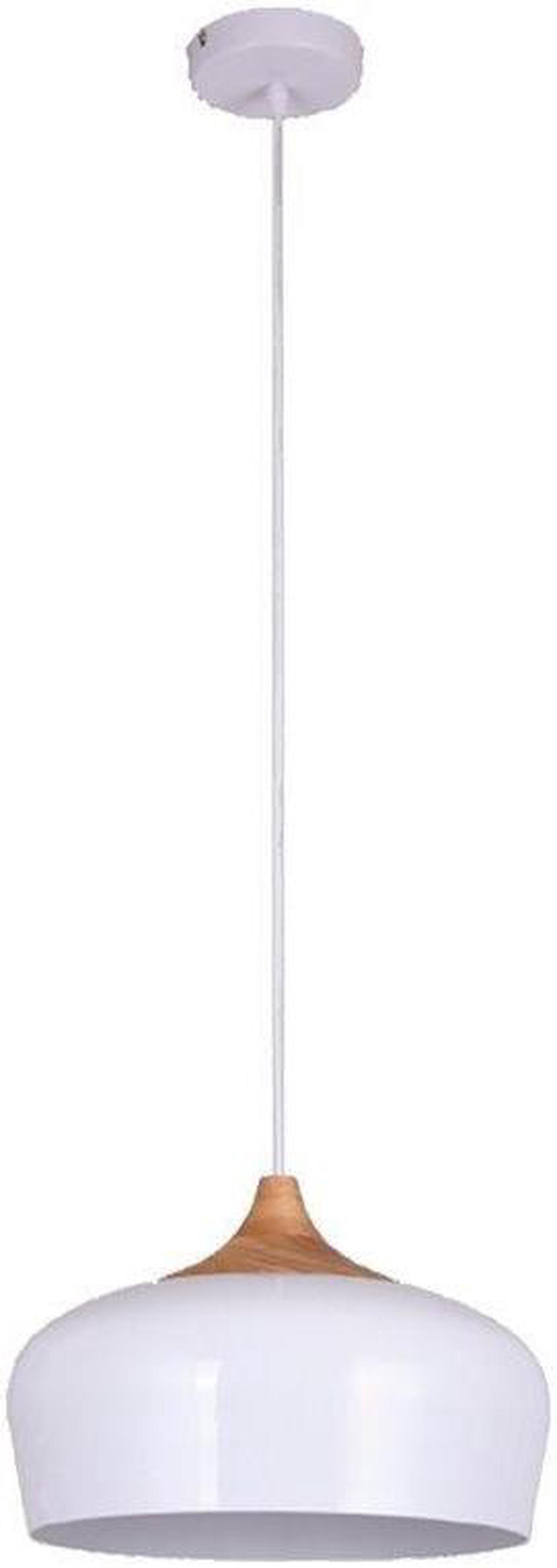 Xtricity - Pendant Light, 13.8 '' Width, From the Belmont Collection, White and Wood