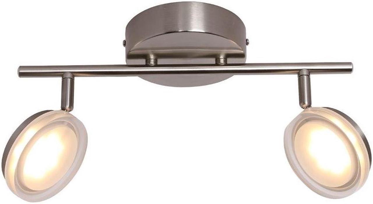 Xtricity - 2 Heads Ceiling Light with Integrated LED, 14.56 '' Width, From Anita Collection, Nickel