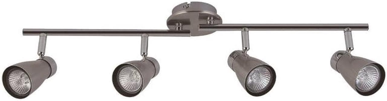 Xtricity - 4 Heads Ceiling Light, 27.95 '' Width, From The Yorkshire Collection, Nickel Chrome