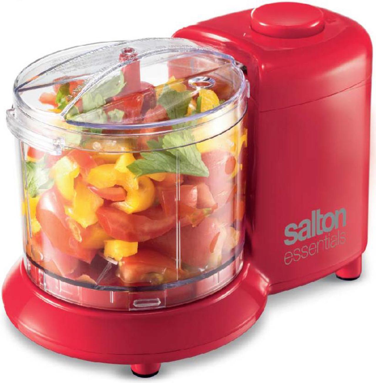 Salton Essentials Mini Electric Chopper 100W Red